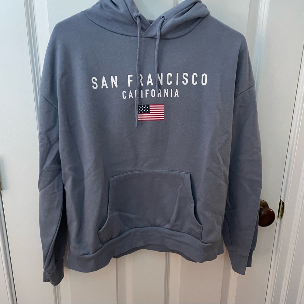Ash blue San Francisco hoodie